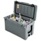 Costway 50 QT Rotomolded Cooler Portable Ice Chest Ice Retention for 5-7 Days Charcoal/Tan